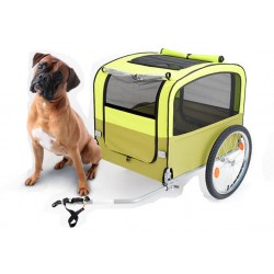 Vantly yellow dog bike trailer