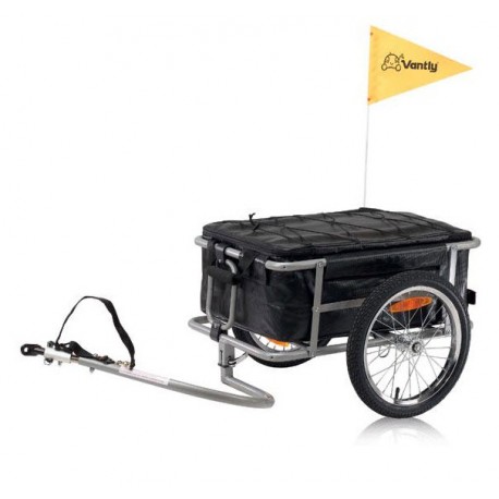 Vantly cargo bike trailer with bag