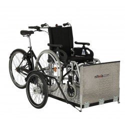 Nihola Flex cargo trike for wheelchair