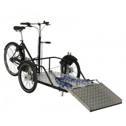 Nihola Flex cargo trike for wheelchair