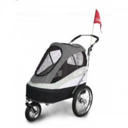 Innopet Sporty dog trailer deluxe zwart/grijs