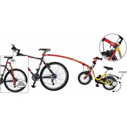 TRAIL-GATOR Barre Tandem de Remorquage pour Vélo Enfant Rouge