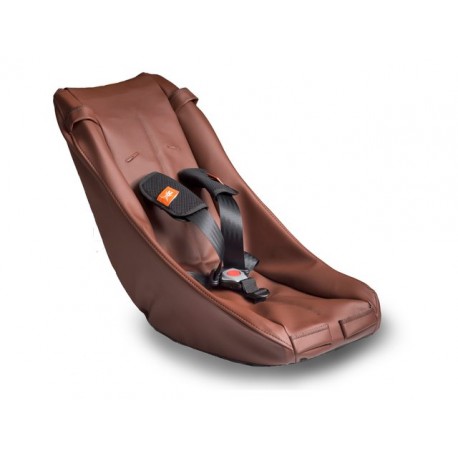 Baby Safety Seat Comfort Brown Leather