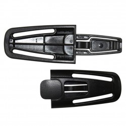 Cargo bike seat belt chest clip belt clamp