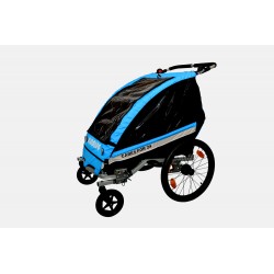 KidsCab Cares for 2 child bike trailer with suspension