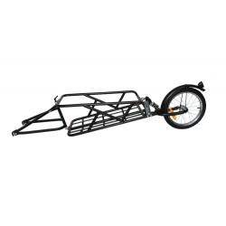 KidsCab OneWheel cargo bike trailer with suspension
