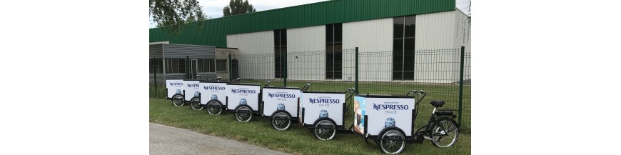 Commerciële en reclame bakfietsen